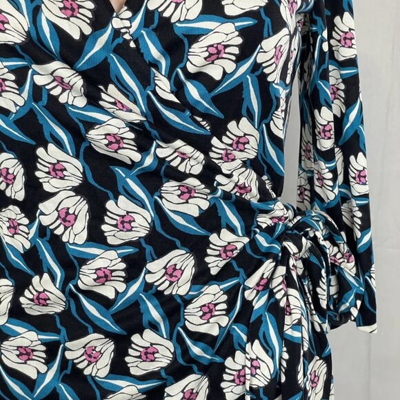 Diane von Furstenberg Women's Julian Two Wrap Dress Fortune Vine Print Size XS - Picture 4 of 8